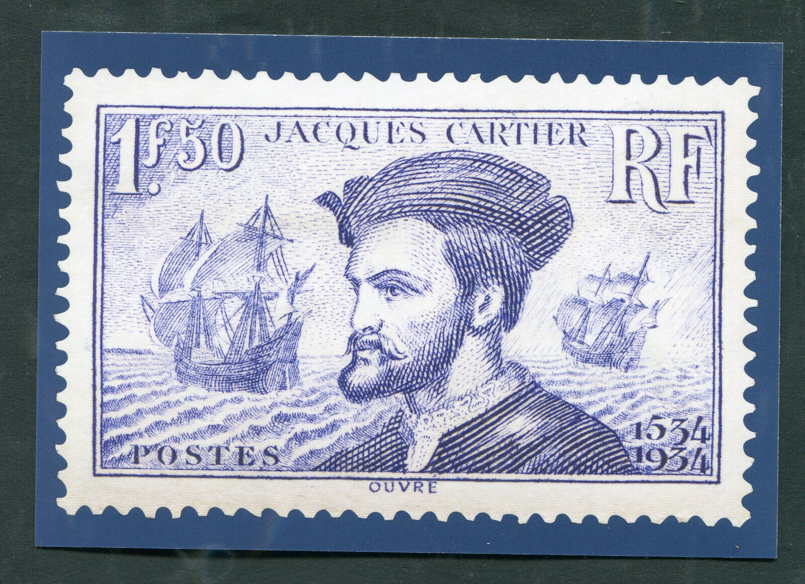 MONDE Validity Pre-Stamped Postcard: Jacques Cartier New - 2024