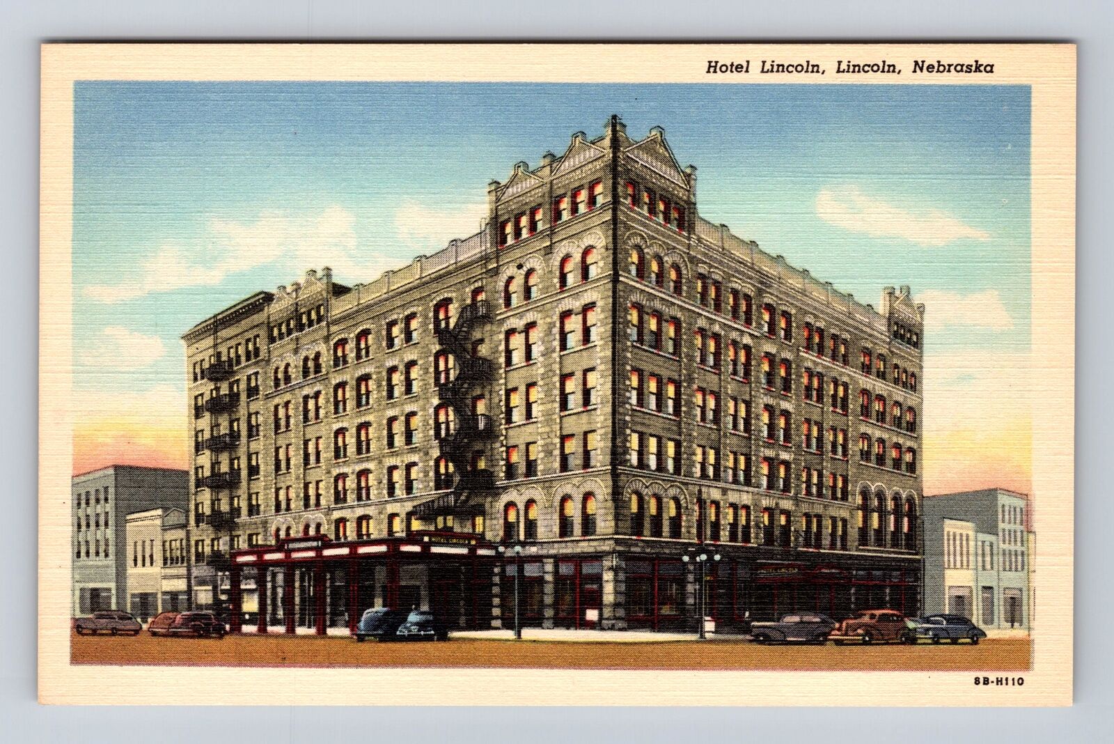 Lincoln NE-Nebraska, Hotel Lincoln, Advertisement, Antique, Vintage Postcard