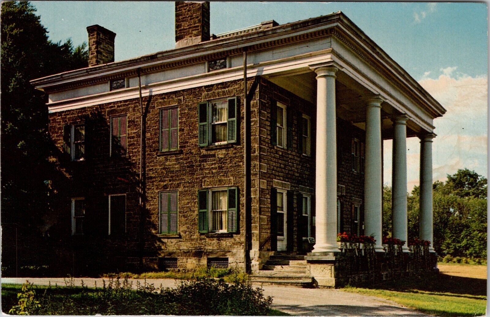 Perkins Mansion Akron Ohio Museum Vintage Postcard spc3