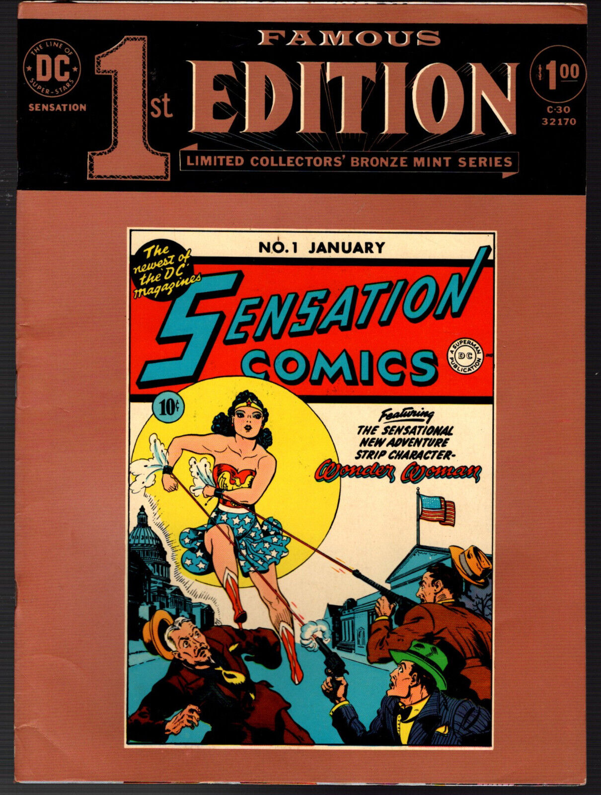 Wonder Woman SENSATION COMICS #1 Famous First Edition C-30 Tabloid Size Reprint