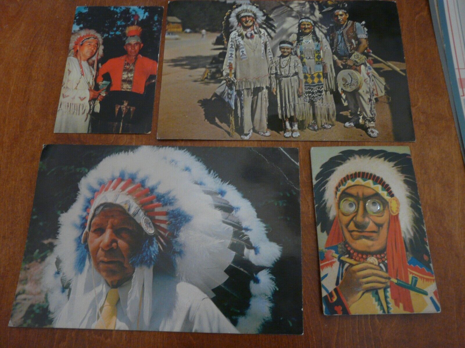 Postcard Native American Indian Lot of 4