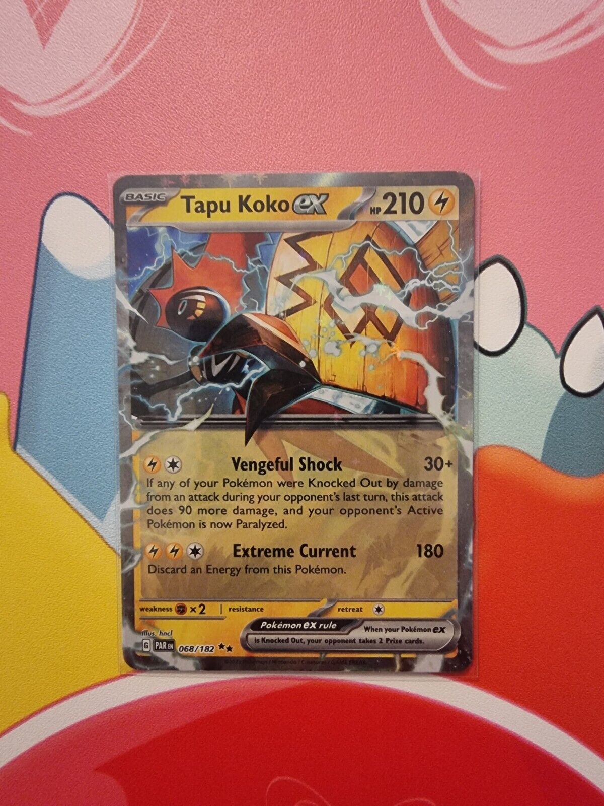 Pokémon TCG Tapu Koko ex Paradox Rift 068/182 Holo Double Rare