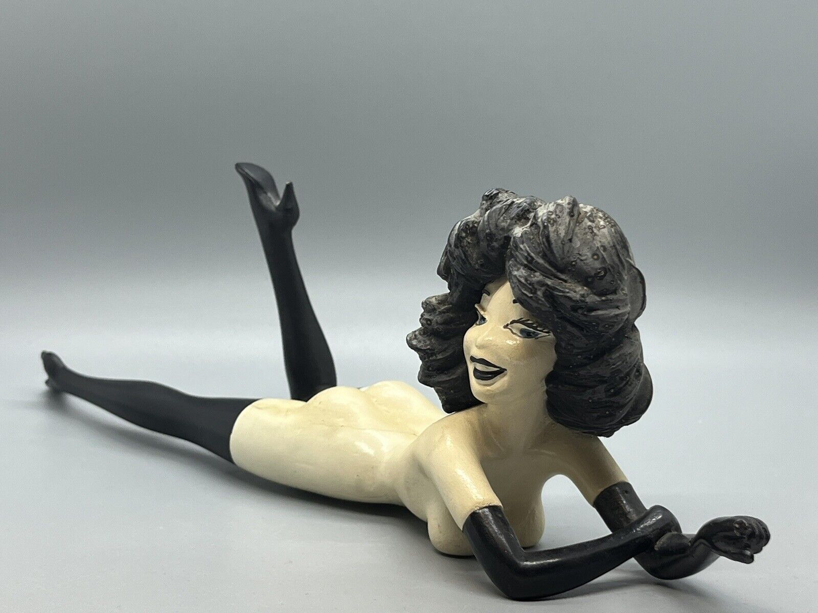 Vintage 1960s- Playboy Femlin Woman Laying on Front- Leroy Neiman Figurine -RARE