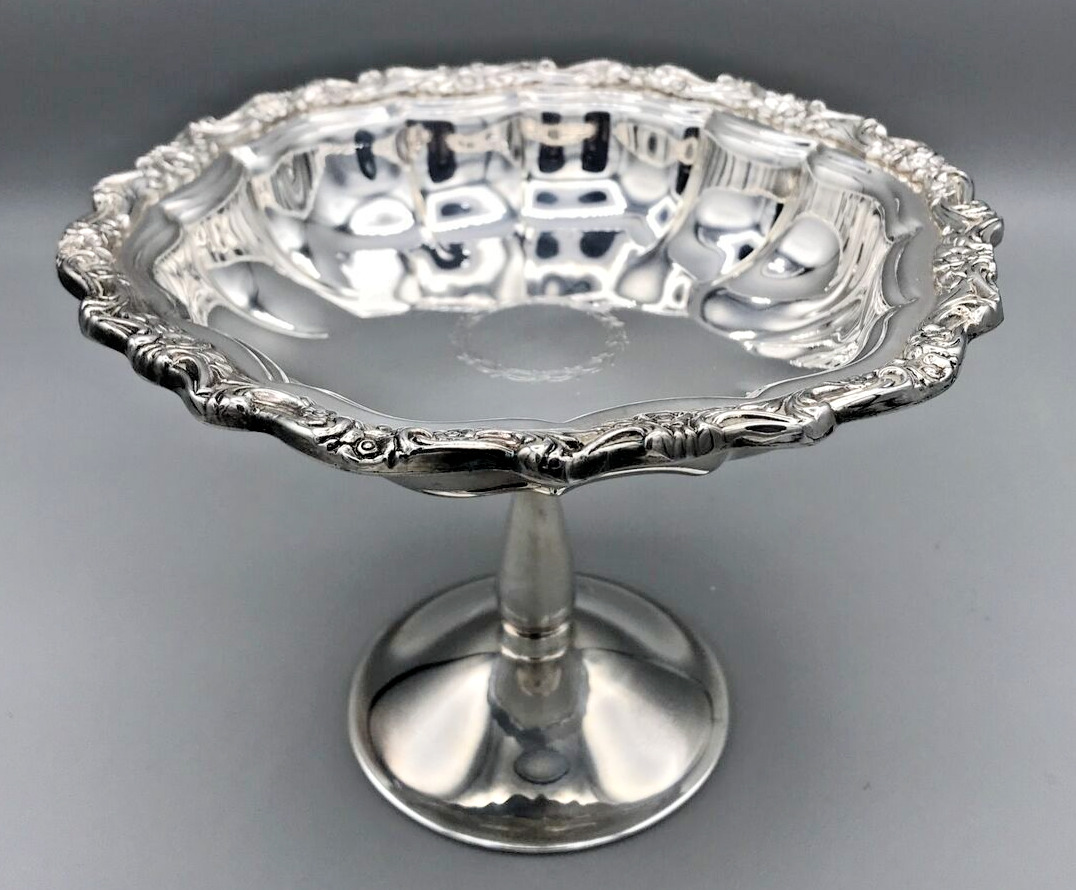 Chippendale International Silver Company Compote Pedestal Candy/Nut Dish 5\