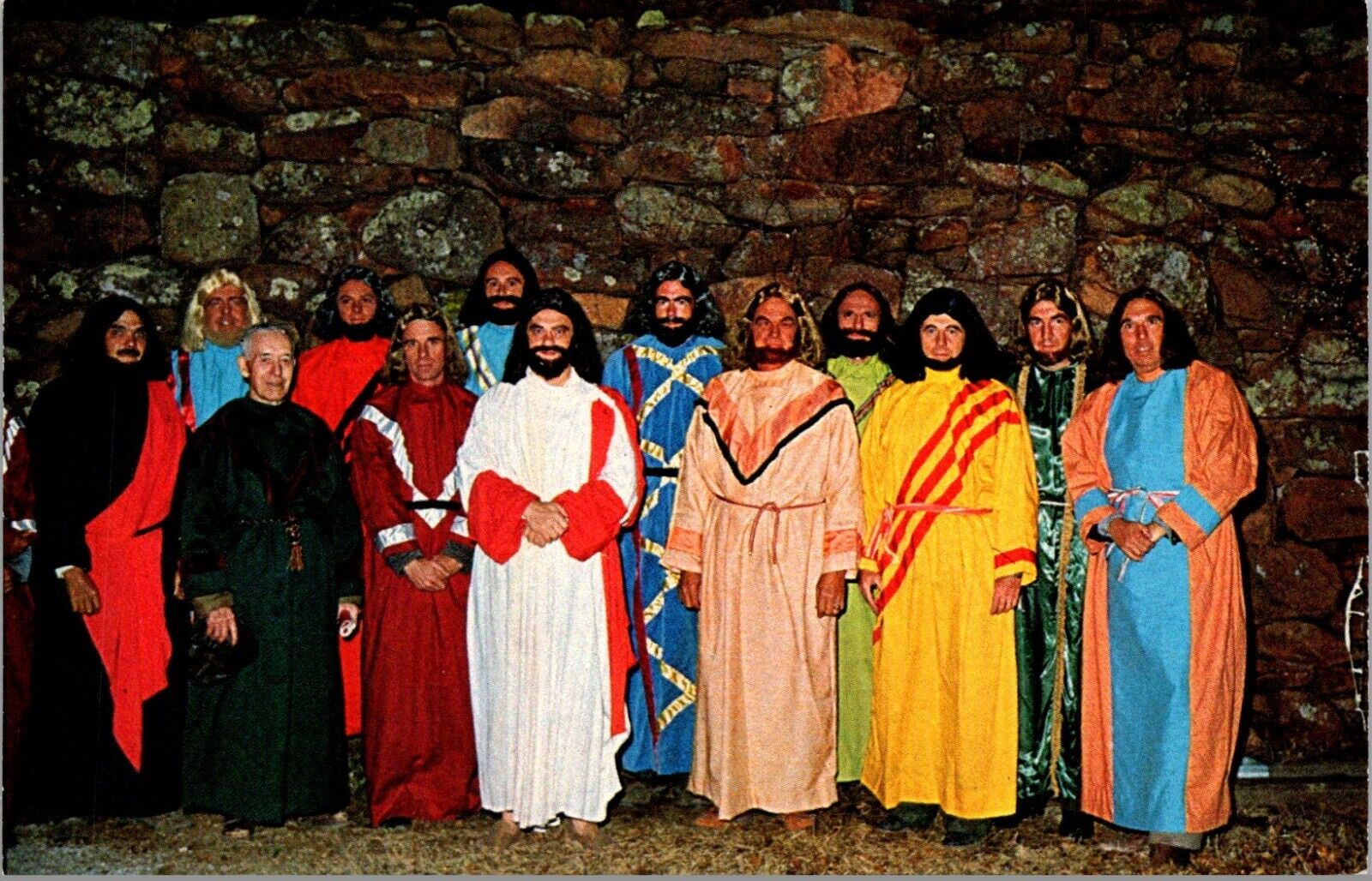 Jesus and the 12 apostles costume RPPC - A327