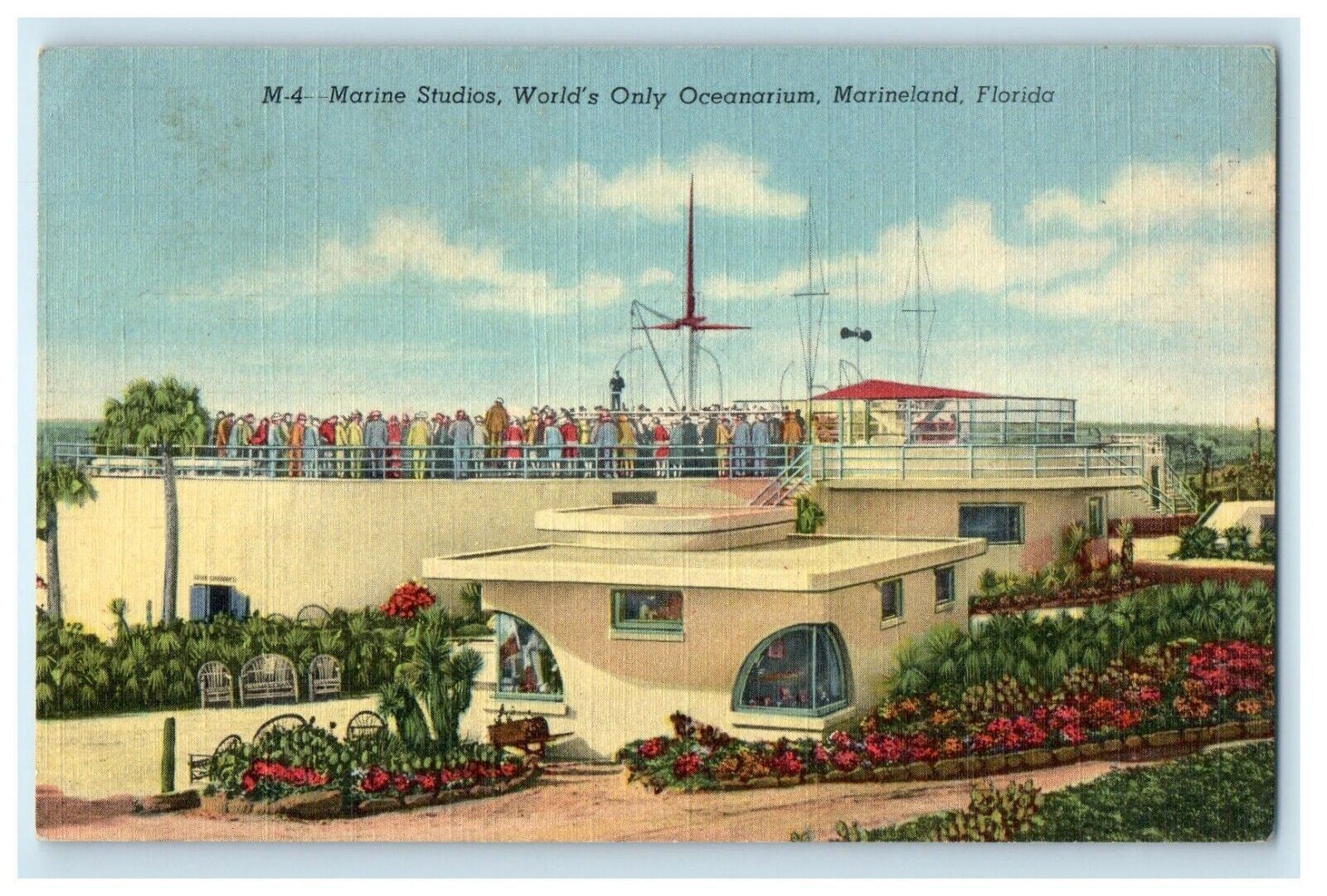 1950 Marine Studios World\'s Only Oceanarium Marineland Florida FL Postcard