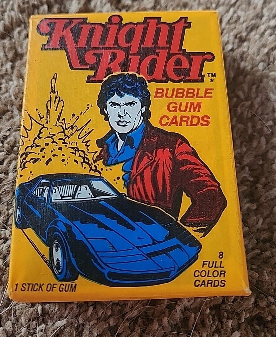 1982 Donruss Knight Rider Trading Cards ~ Complete Set (55 Cards)  & Wax Paper