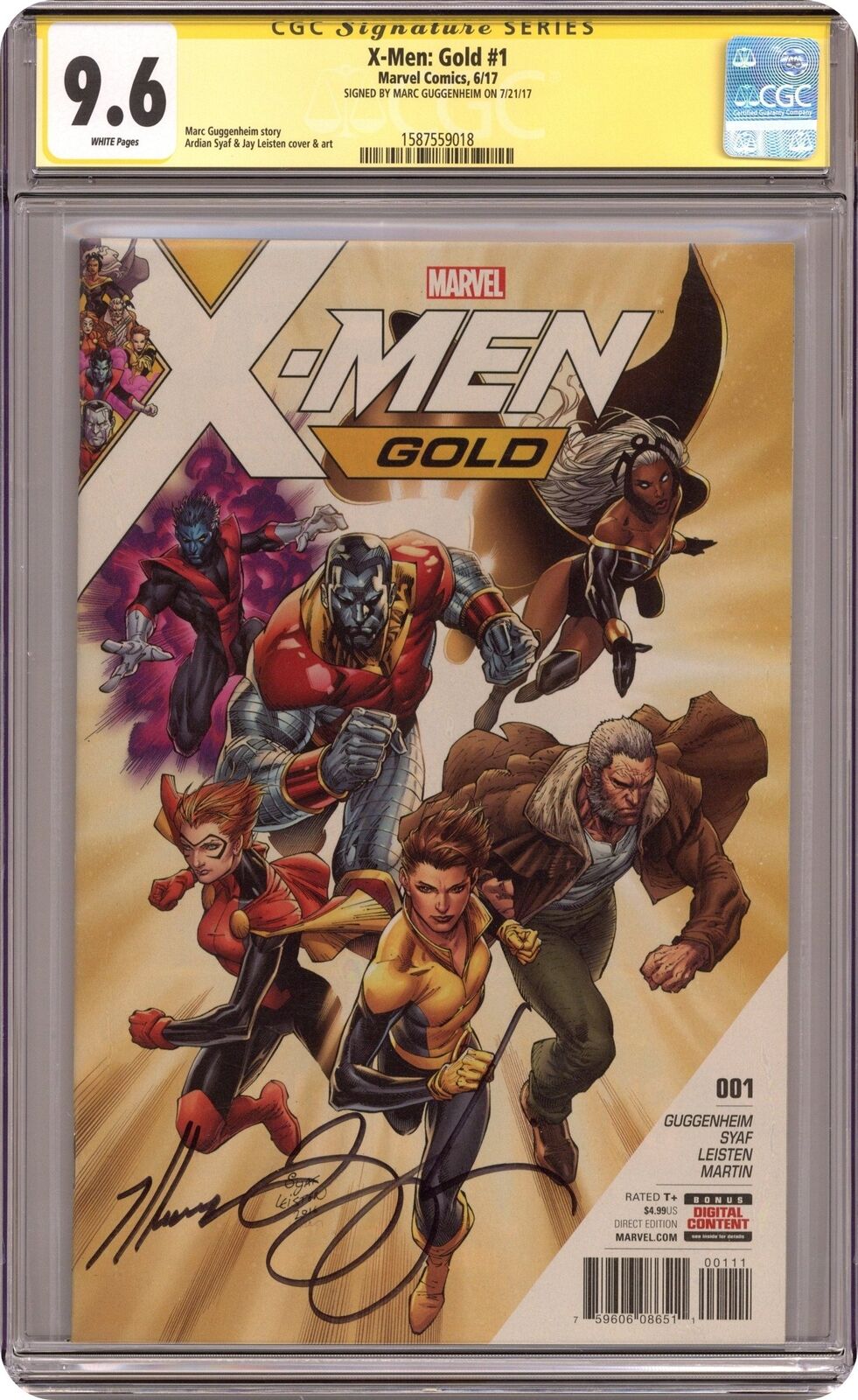 X-Men Gold 1A Syaf CGC 9.6 SS Guggenheim 2017 1587559018