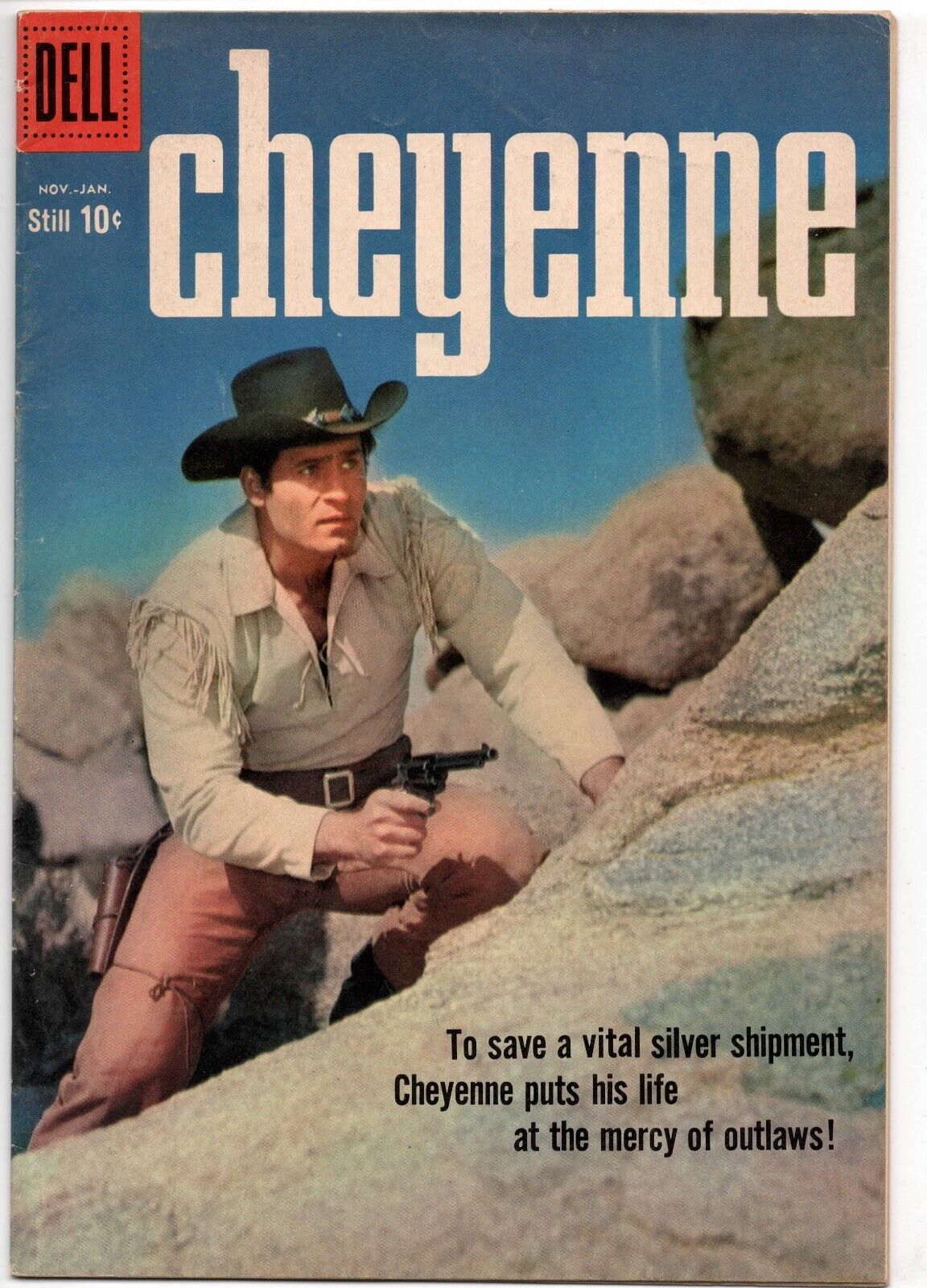 Cheyenne #13 Dell TV Western Comic Clint Walker 1959 Tom Gill