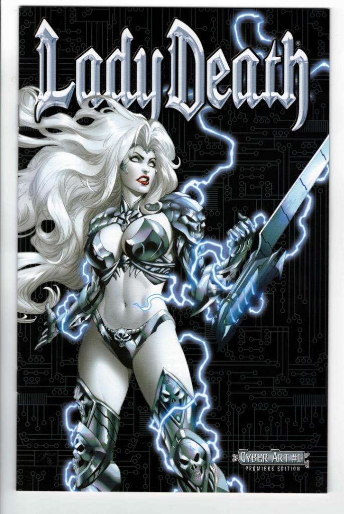 Lady Death Cybernetic Desecration Kickstarter. Cyber Art #1 Premiere Edition