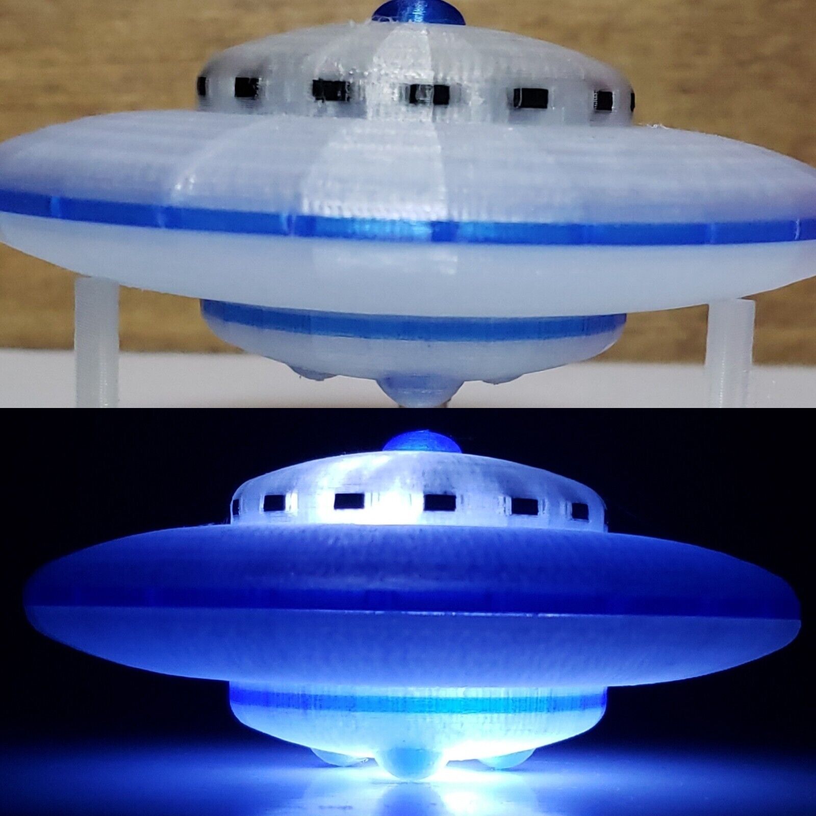 Xilien UFO/FlyingSaucer-Invasion of the Astro-Monster/MonsterZero-Translucent