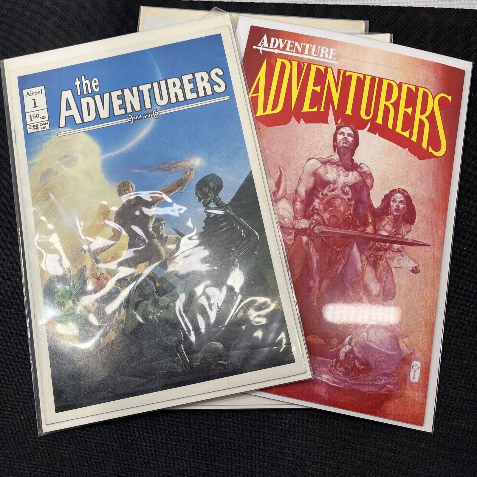 THE ADVENTURERS Limited Covers Book I & II #1  #2 Variants 1986 HSU Elf Warrior