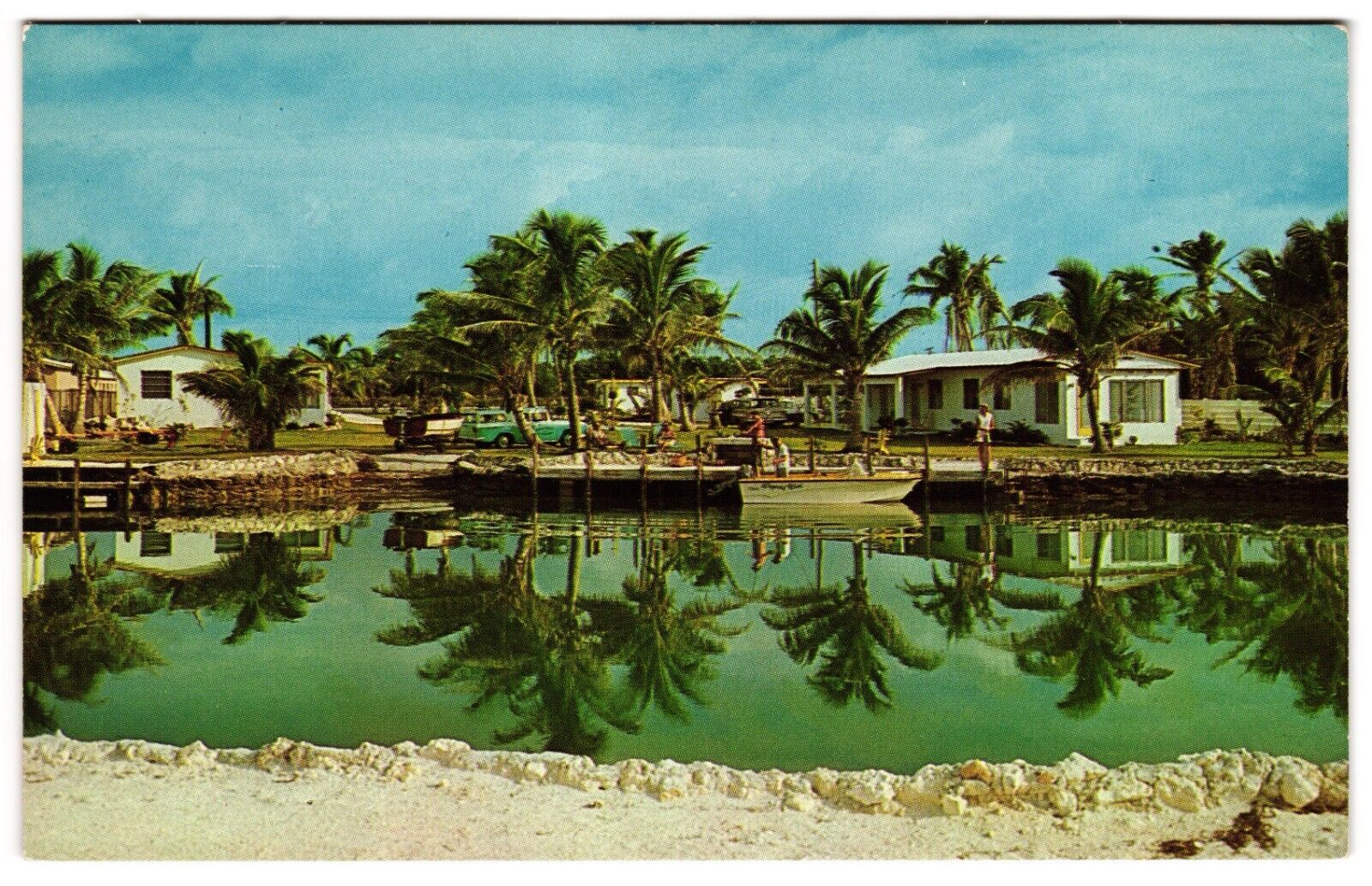 Florida\'s Palm Resort Islamorada Florida Keys Old Classic Cars Postcard