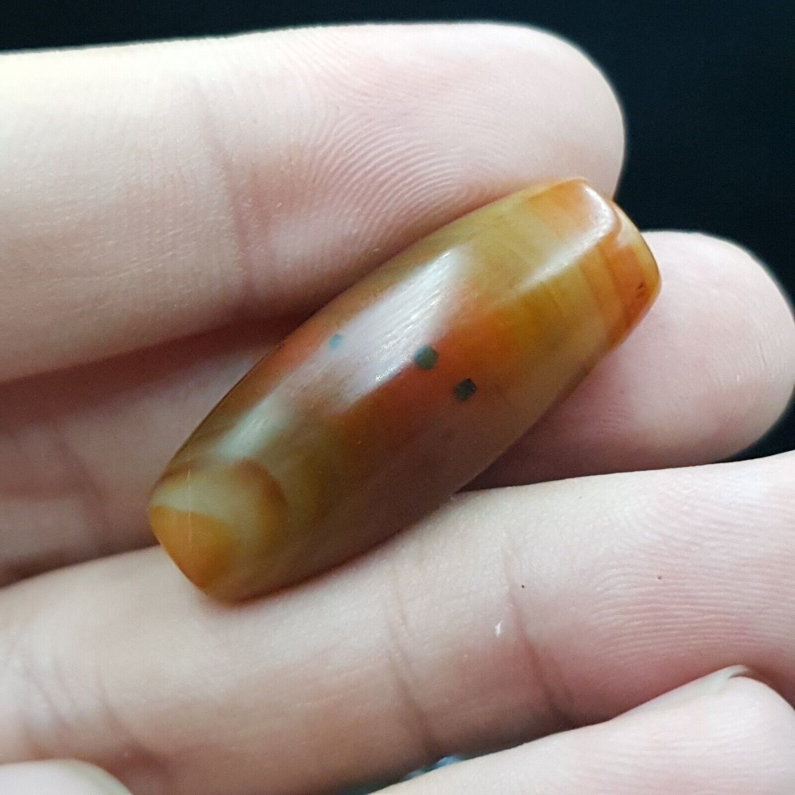 Antique Old Yemeni red Agate Middle Eastern African Agate Bead AFRD-3