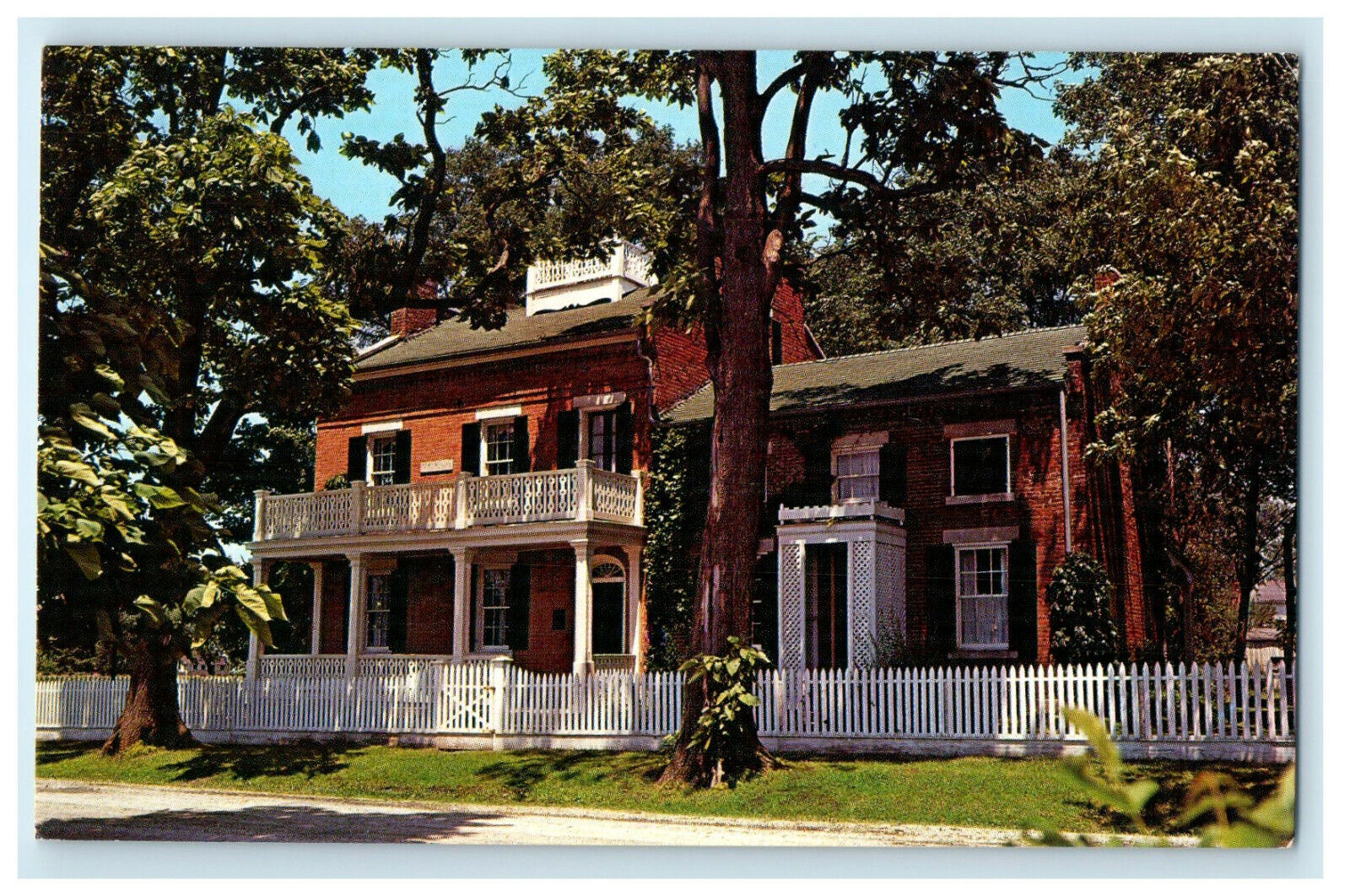 c1960s Home of Heber C Kimball, Nauvoo, Illinois IL Unposted Postcard