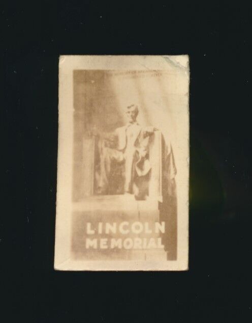 1948 Topps Magic Photos (American Landmarks) -#5 LINCOLN MEMORIAL