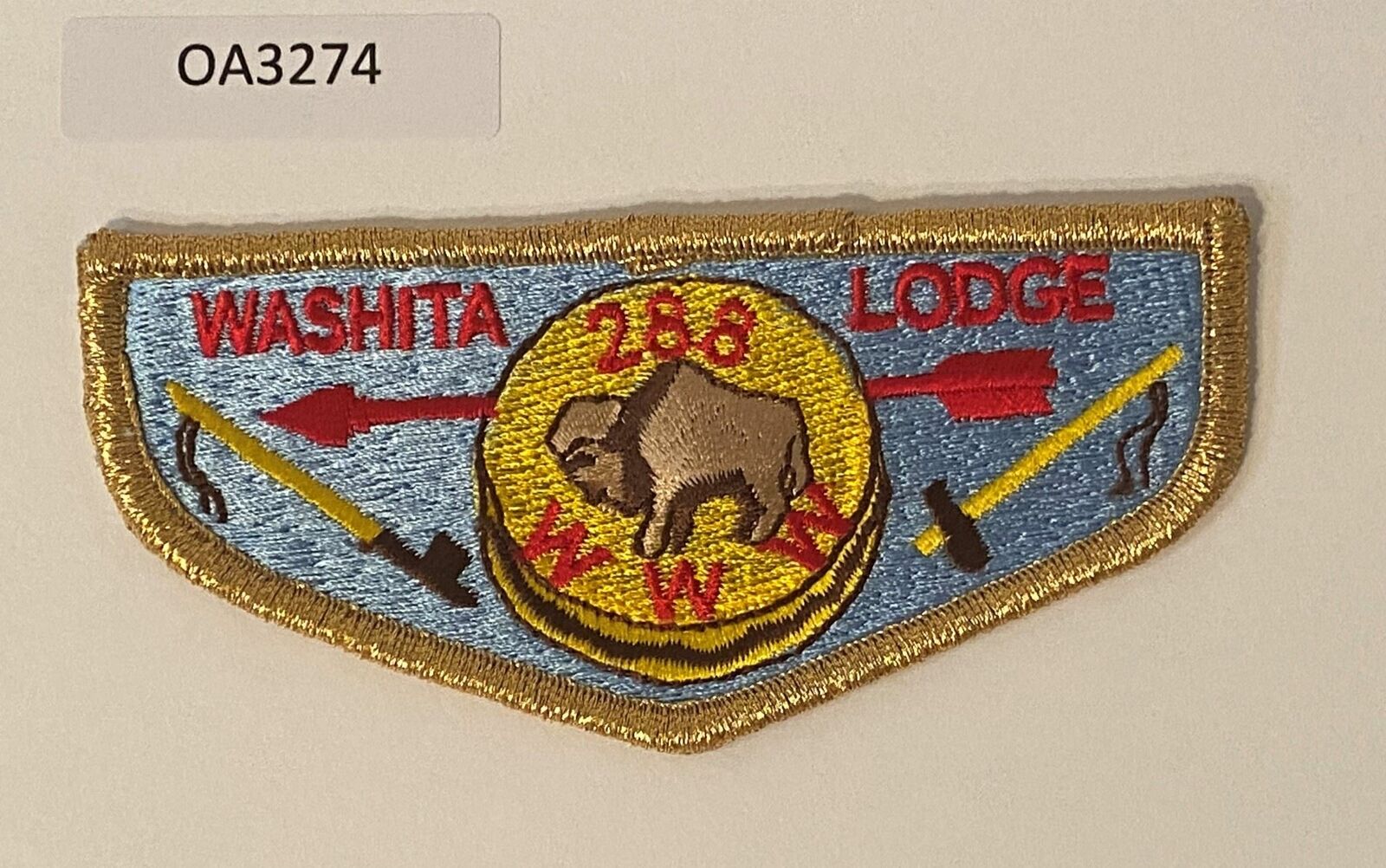 Boy Sout OA 288 Washita Lodge 1995 50th Anniversary Flap S18
