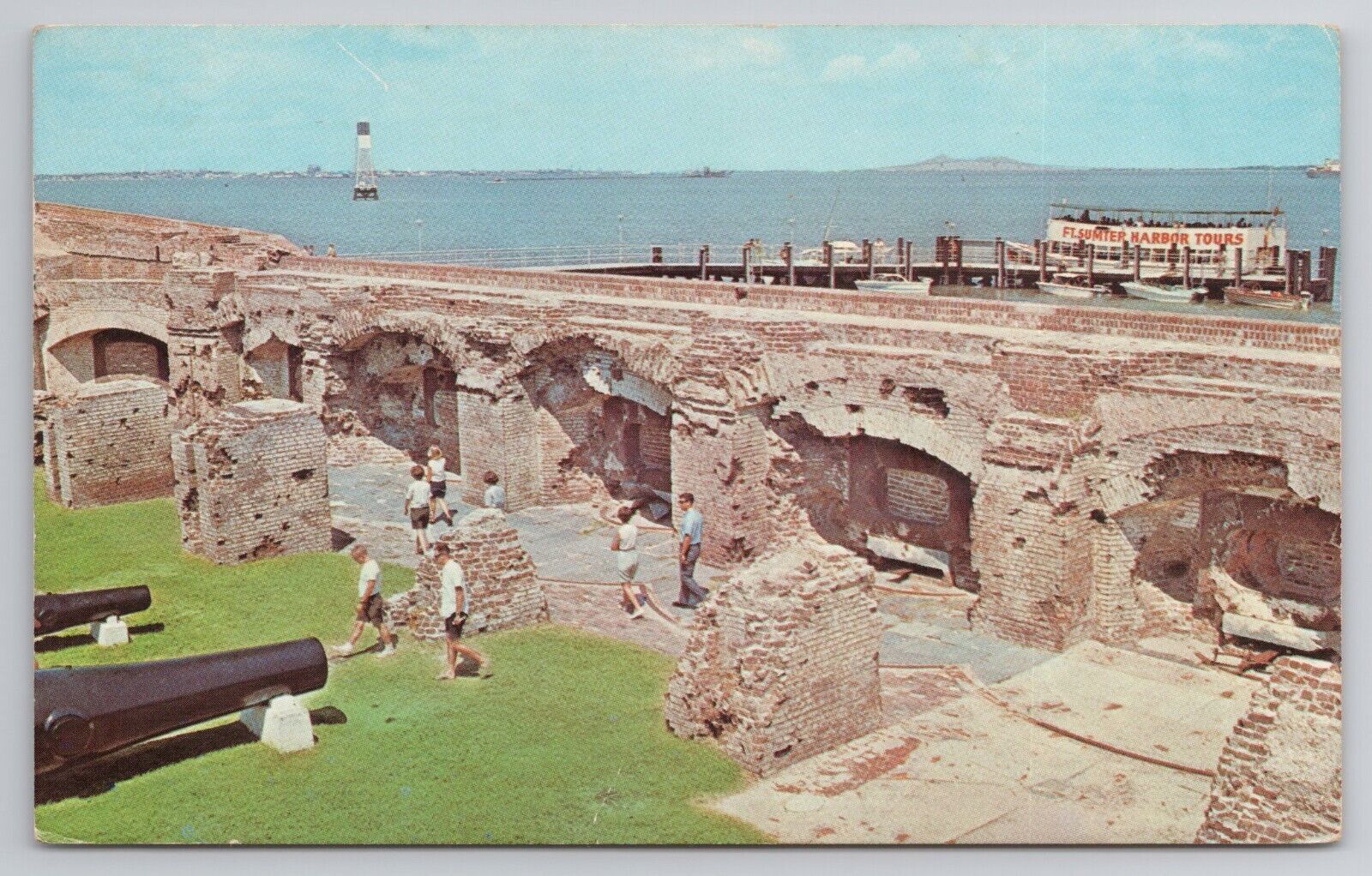 1967 Postcard Fort Sumpter National Monument Charleston SC