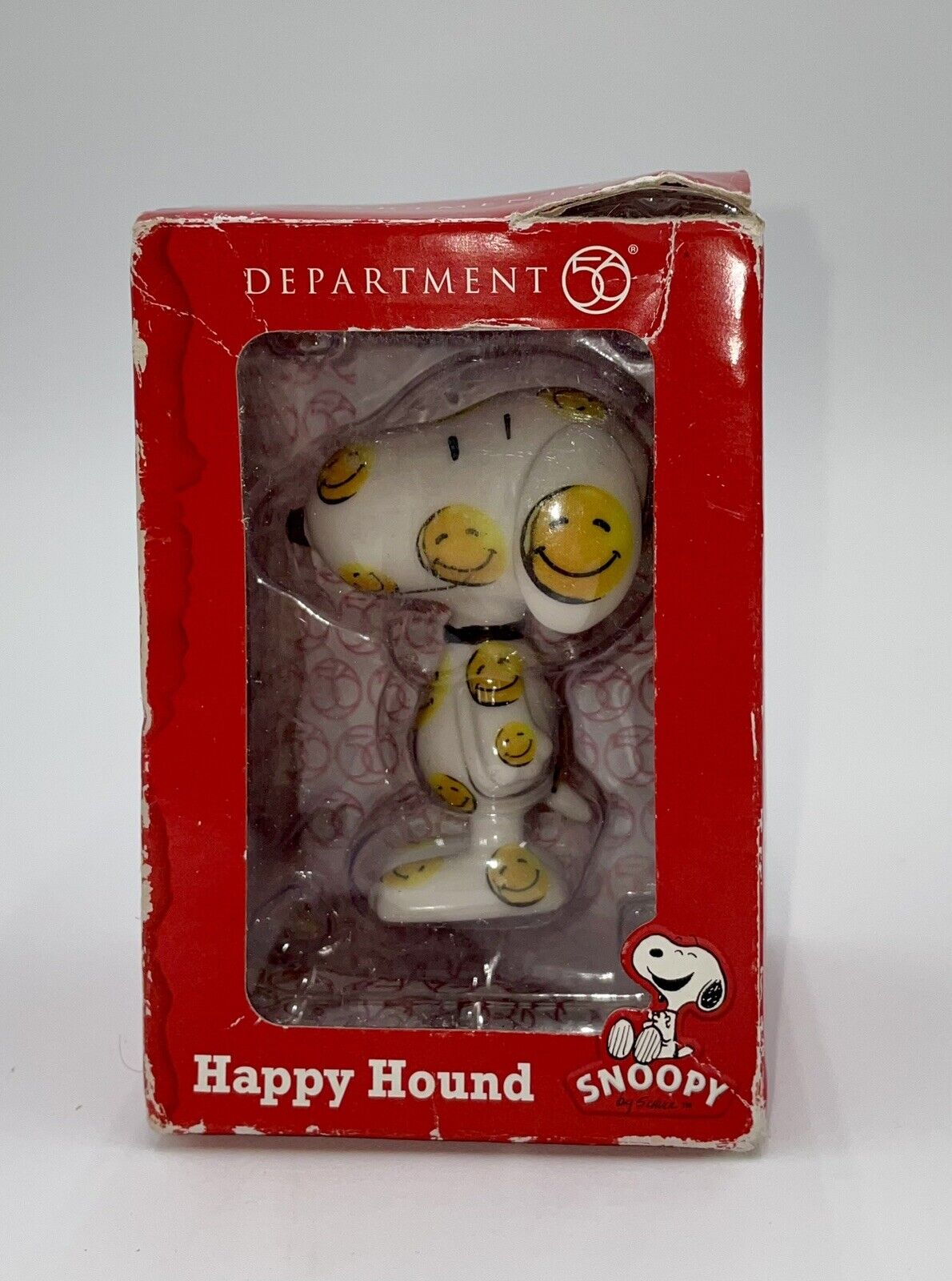 Department 56 Peanuts Snoopy Happy Hound Figurine Smiley Face Snoopy by Design