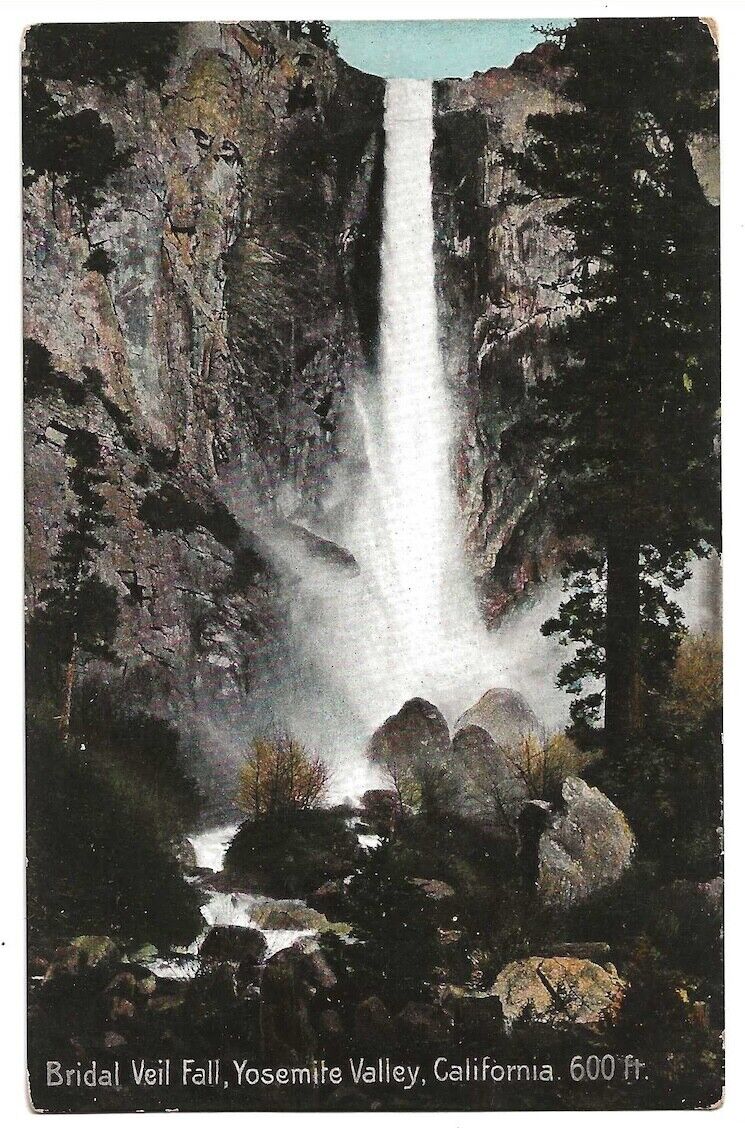 Yosemite National Park, California c1910 Bridal Veil Falls, Yosemite Valley