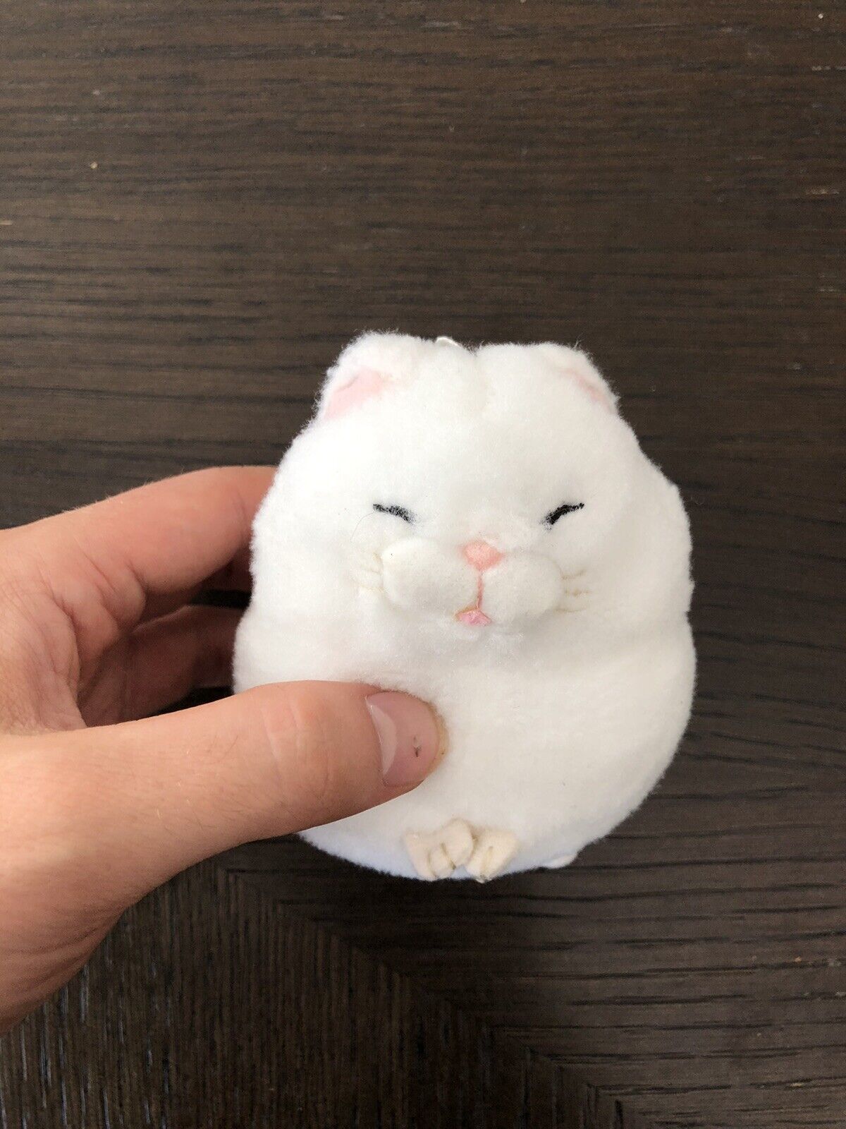 Amuse Hige Manjyu Plush Doll Hotoke Buddha Neko White Cat Stuffed Toy Japan