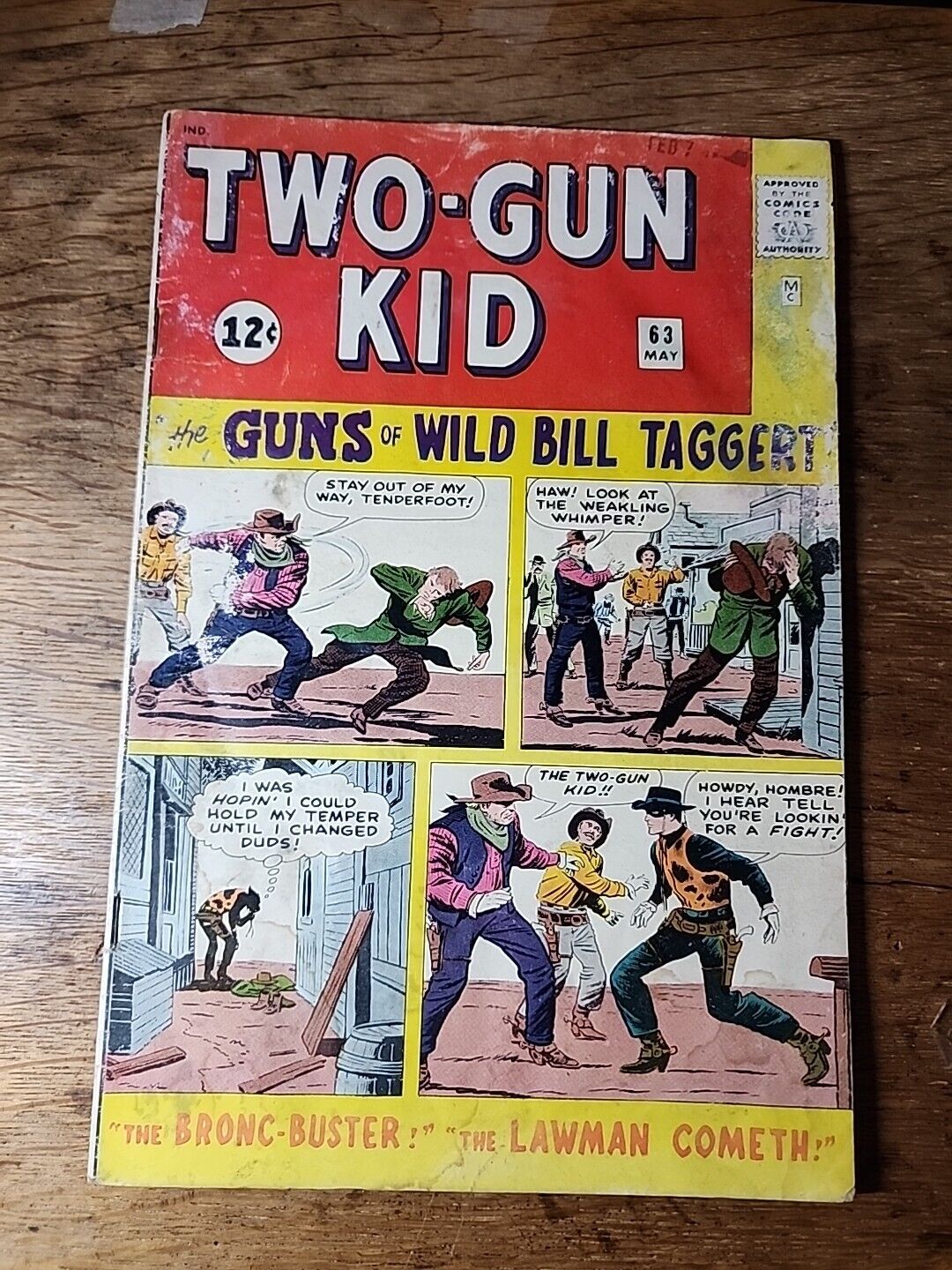 Two-Gun Kid No. 63 May 1963 - Marvel Silver Age Cowboy Comic