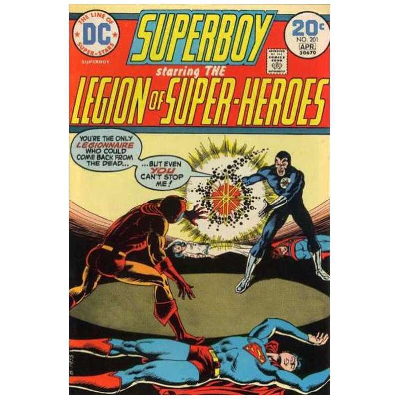 Superboy #201  - 1949 series DC comics VF minus Full description below [g\'