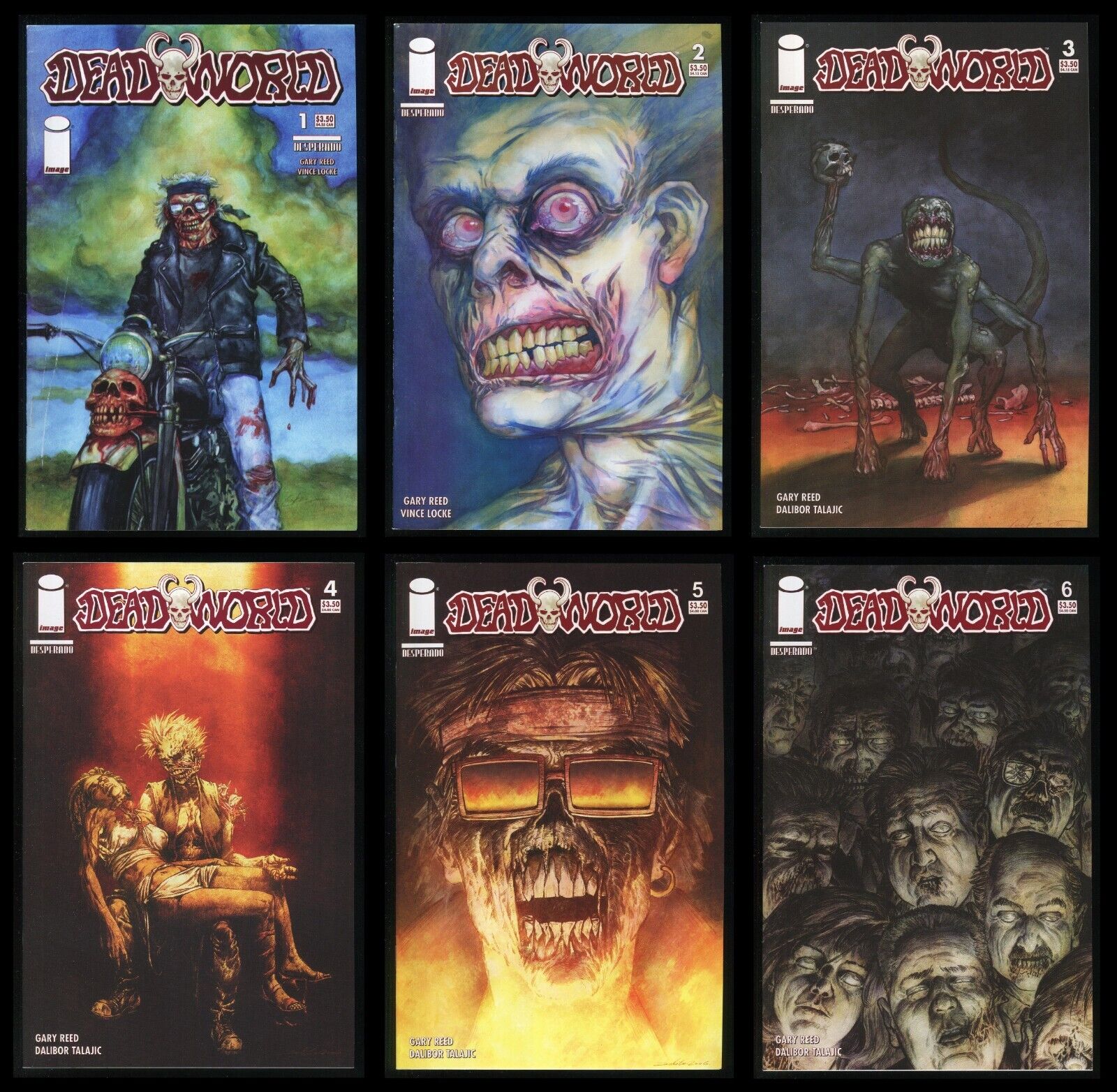 Deadworld Comic Set 1-2-3-4-5-6 Lot Image Horror Undead Apocalypse King Zombie