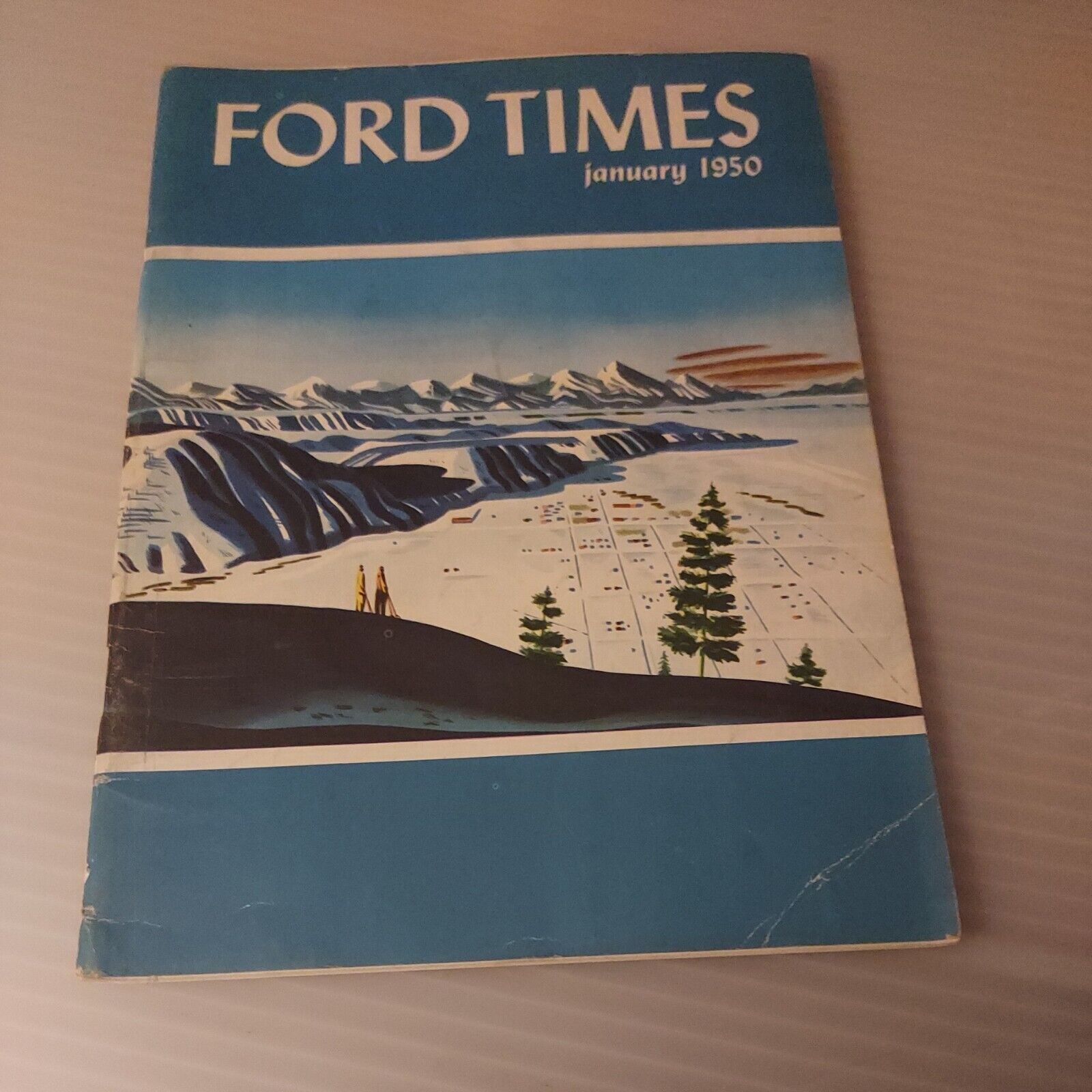 Vintage 1950 January, FORD TIMES Magazine, You Help Build Better Cars