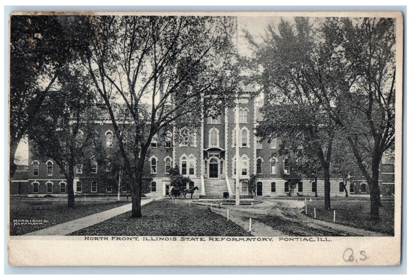 Pontiac Illinois Postcard North Front Illinois State Reformatory c1907 Vintage