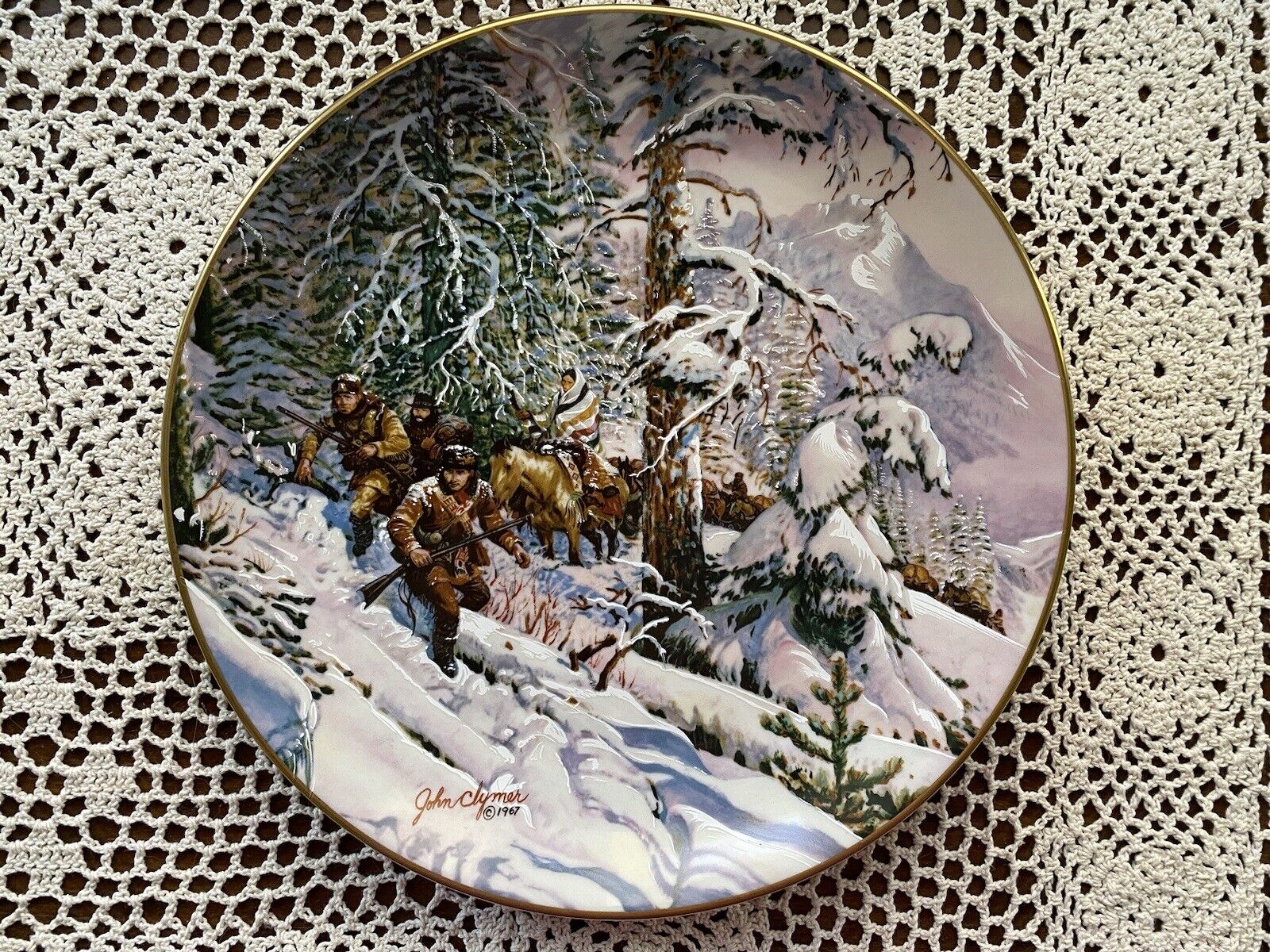 1982 “Lewis & Clark In The Bitterroots” Hamilton Collection Plate #5026
