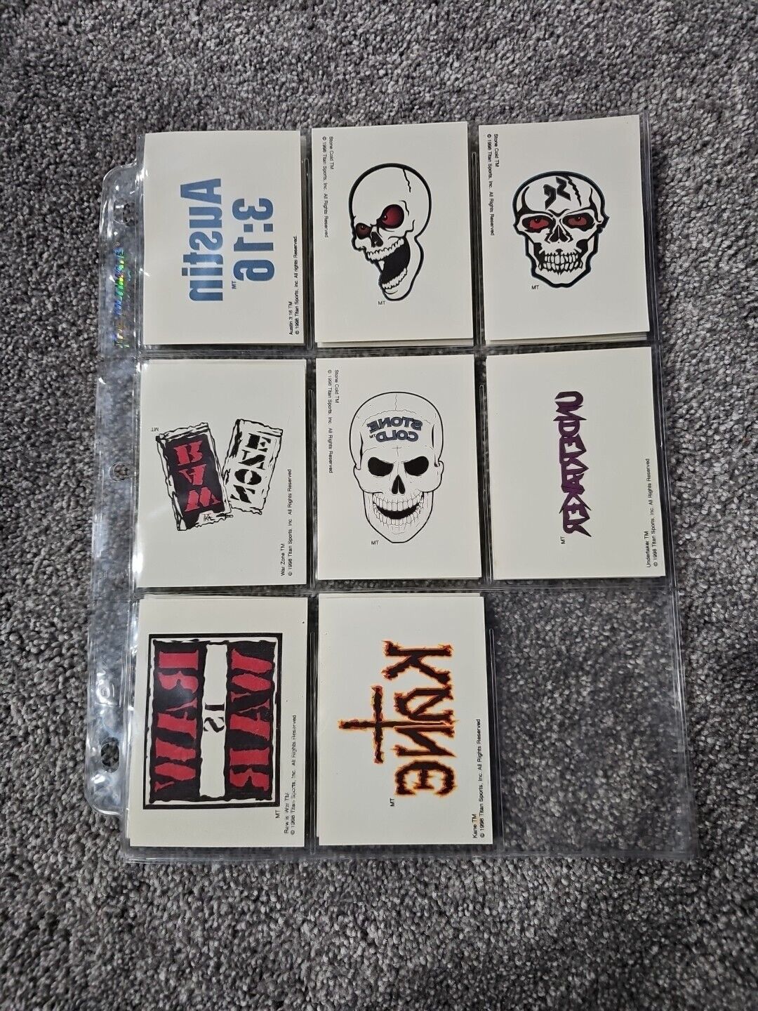 1999 - WWF Set Chase Tattoos COMPLETE