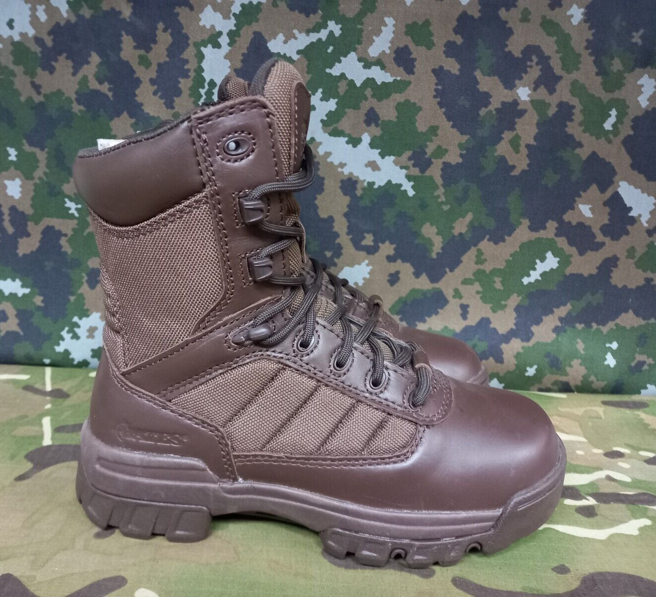 NEW British Army Military SAS Surplus Bates Brown Leather Patrol Combat Boots 3