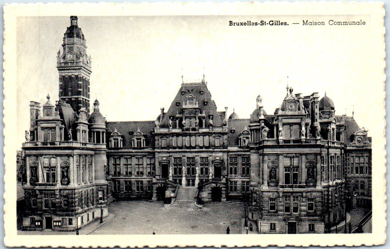 Postcard - Town Hall - Saint-Gilles, Belgium