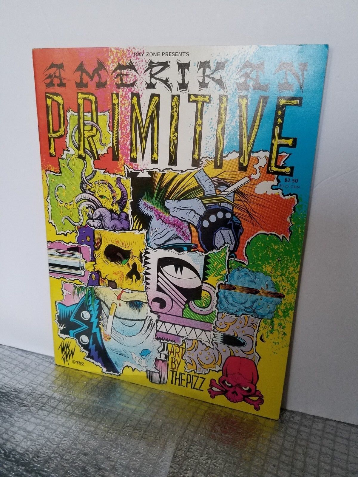 AMERIKAN PRIMITIVE #1 BY THE PIZZ. 1989 RAY ZONE PRESENTS 3-D ZONE. 1st ED. BOOK