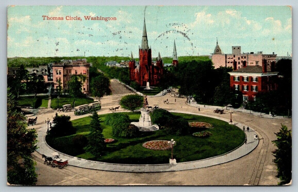 1911  Thomas Circle   Washington DC  Postcard
