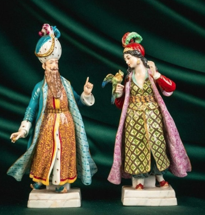 Dressel, Kister & Co, Germany,  antique porcelain figurines 1905-1922