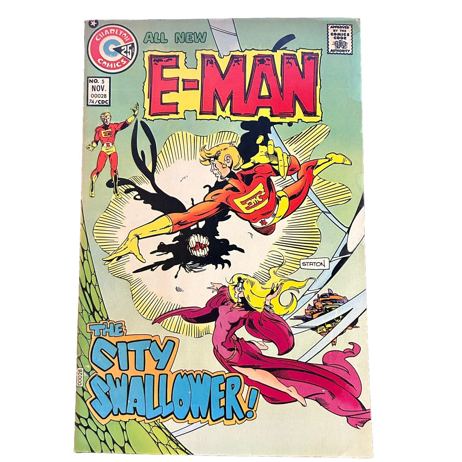 E-MAN No. 5 Nov. 1974 Charlton Comics VF