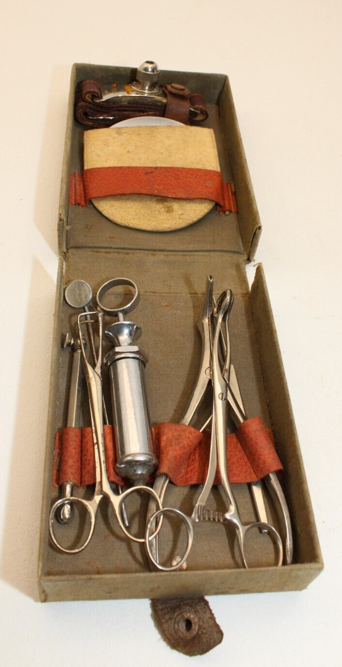Germany WW2 Military Medical Corps Doctor Otolaryngologist  Instruments,B2.4.3