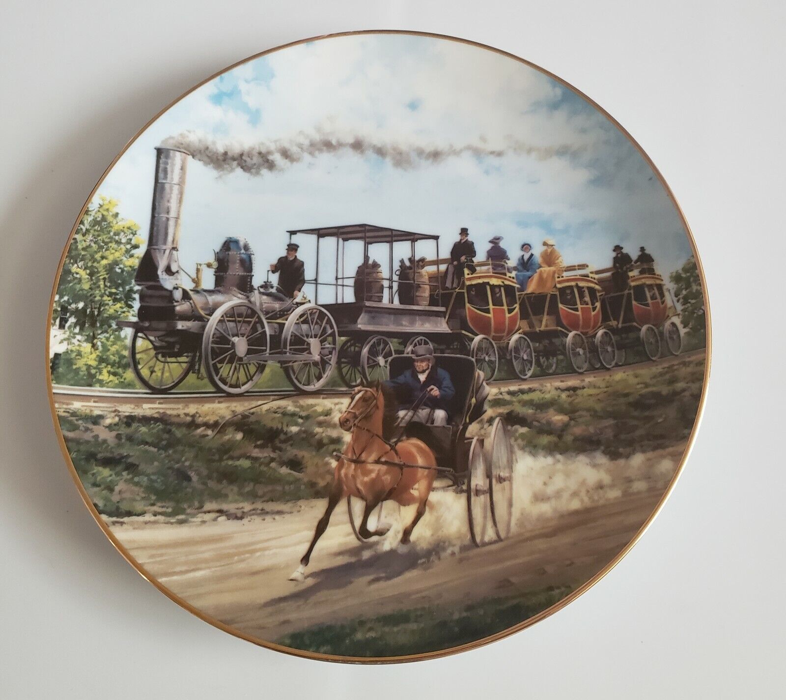 Collector Plate Competition Classic American Trains Artaffects Ltd 1988