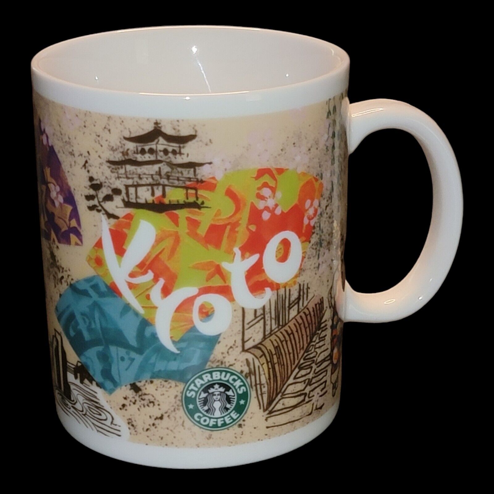 Starbucks Coffee Mug Kyoto Japan 2014 Cup Ive Been There Cherry Blossoms 12oz