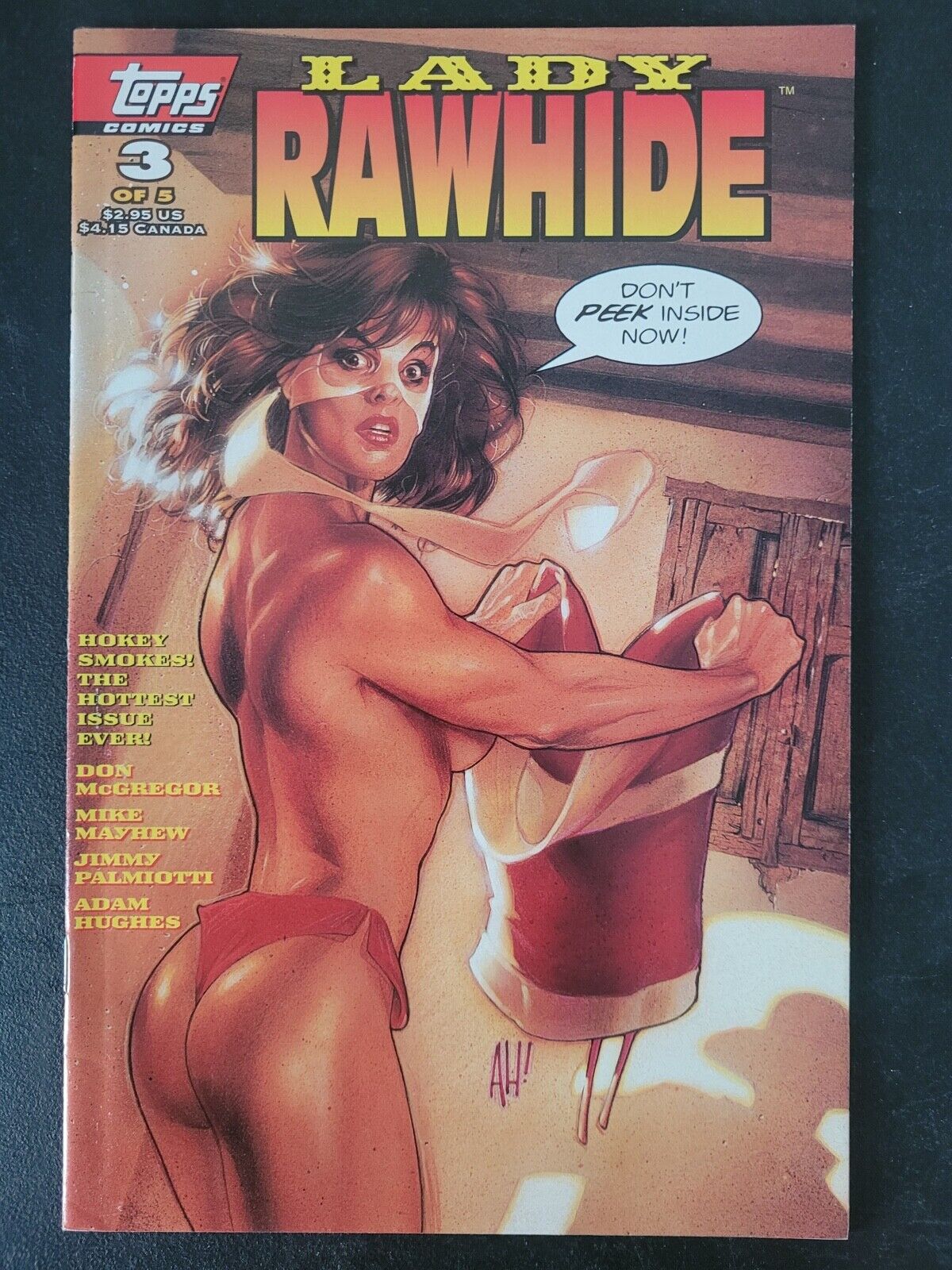 LADY RAWHIDE #3 (1995) TOPPS COMICS MIKE MAYHEW AMAZING SEXY ADAM HUGHES COVER