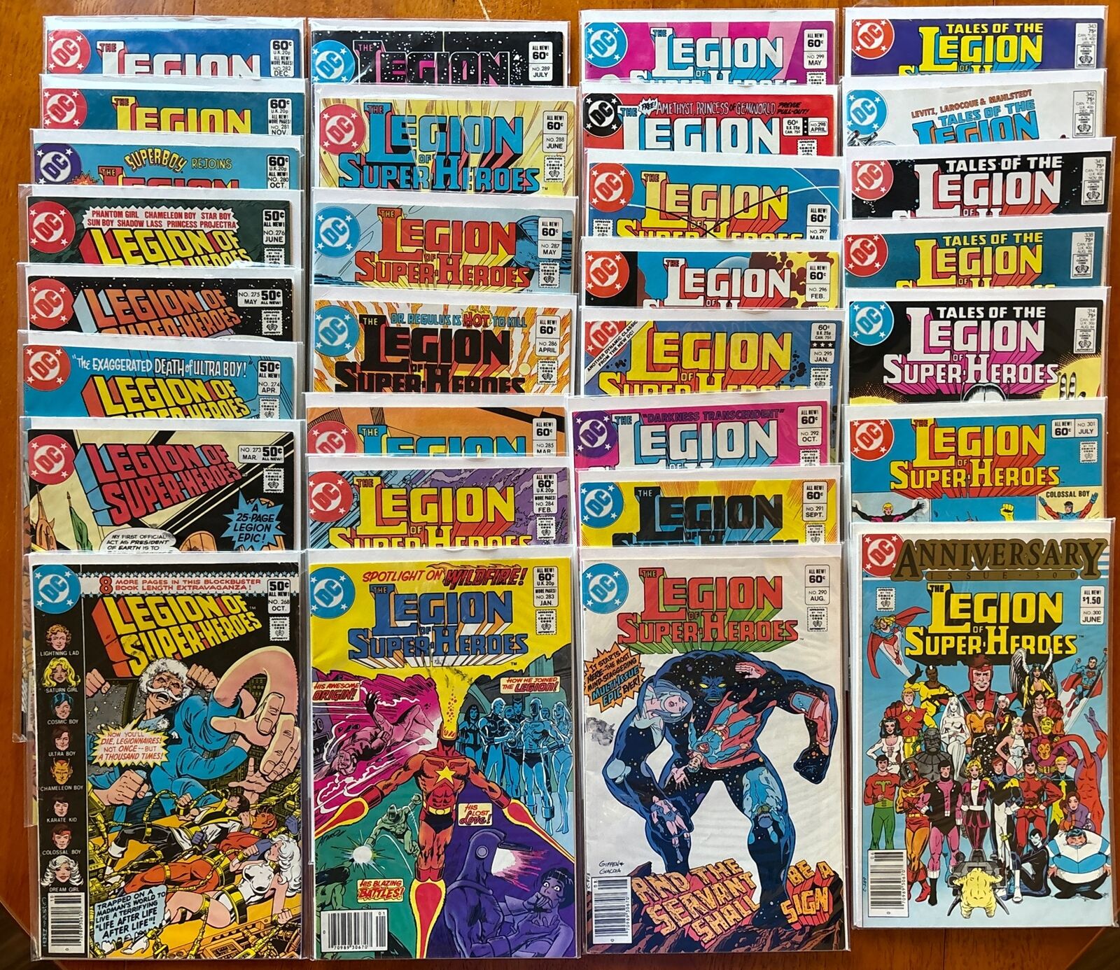 (30) Legion of Super-Heroes DC Comic Books - Bagged & Boarded Lot A