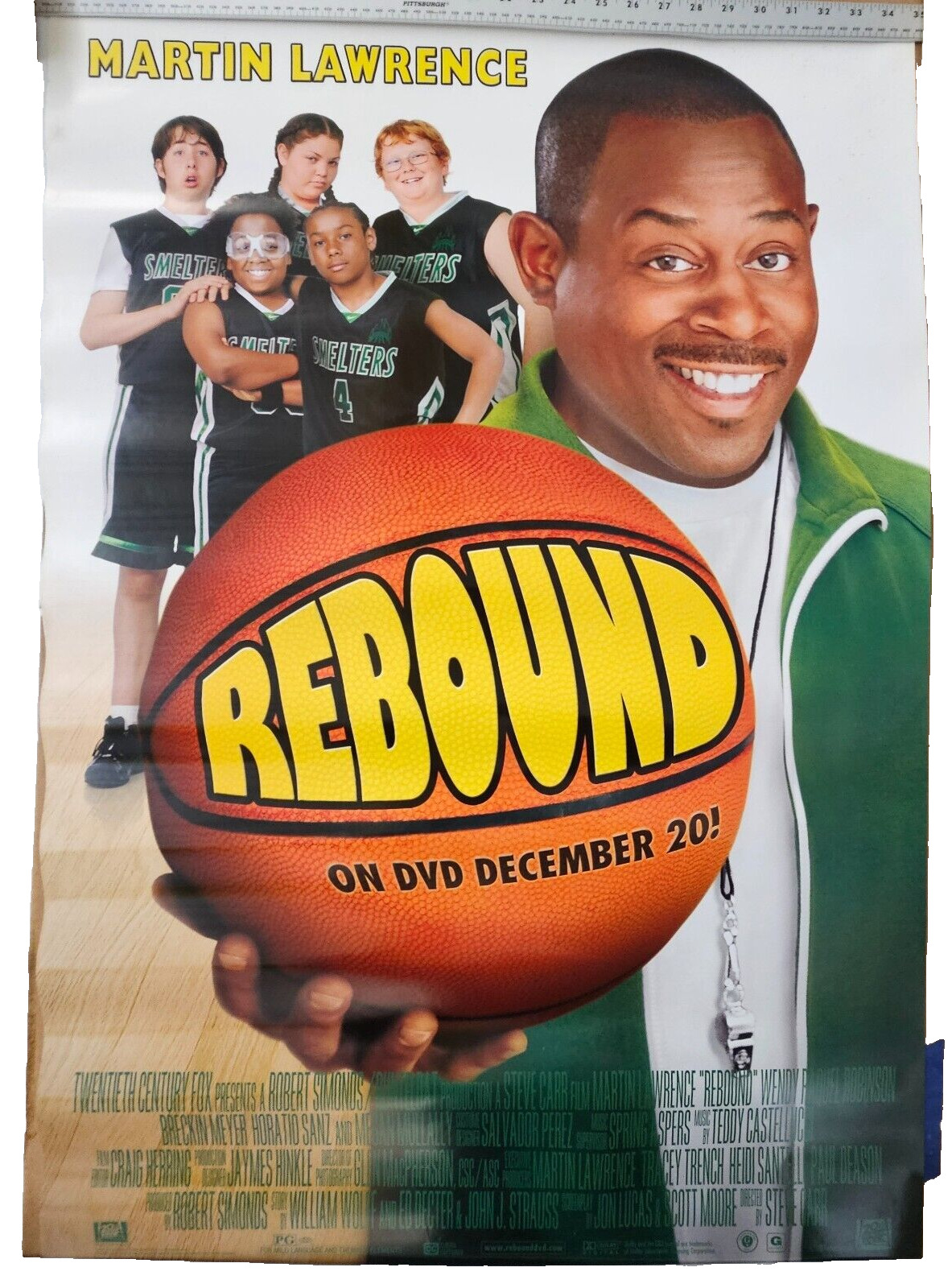 A family Comedy Staring Martin  Lawrence  REBOUND   27 x 40 DVD Movie poster