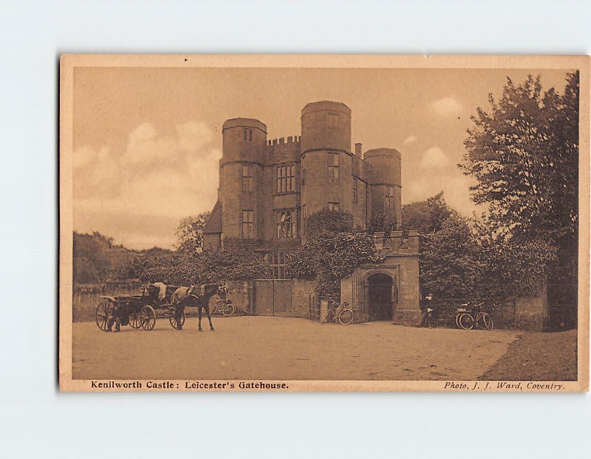 Postcard Leicesters Gatehouse Kenilworth Castle Kenilworth England