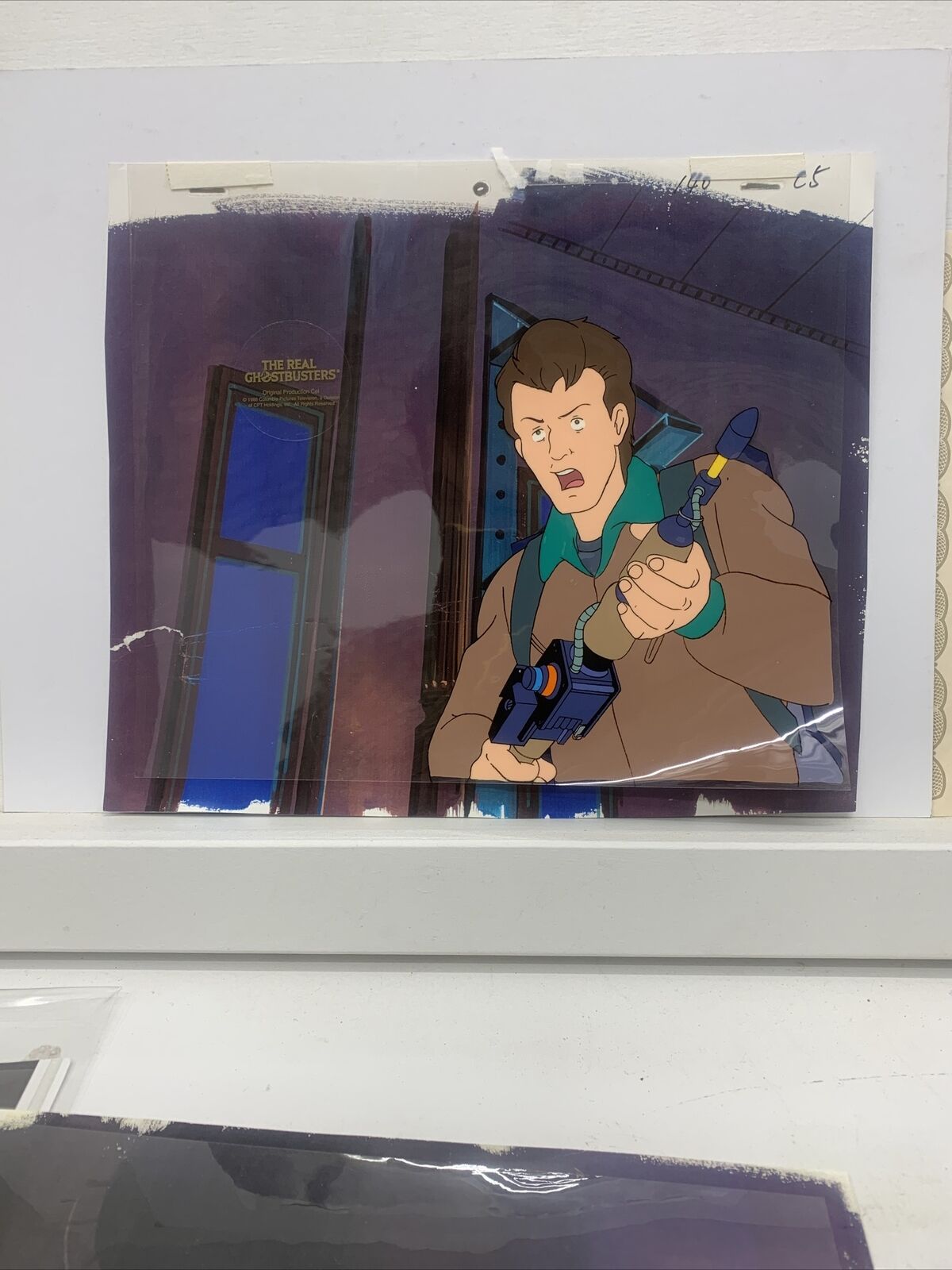 the real ghostbusters animation cel Peter Venkman Copy Background