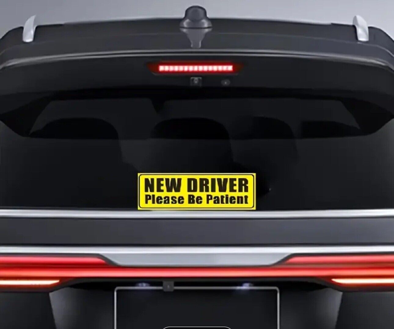 10in x 3in New Driver Please Be Patient Bumper Sticker Vinyl Vehicle Decals
