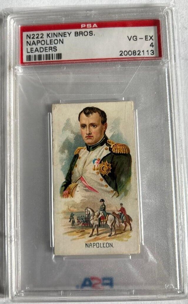 1889 N222 Kinney Bros Napoleon Bonaparte cigarette card PSA 4 