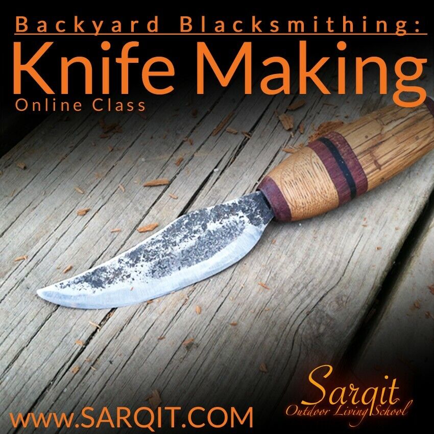 Sarqit Backyard Blacksmithing Knife Making Kit and Online Class: Stacked Handle 