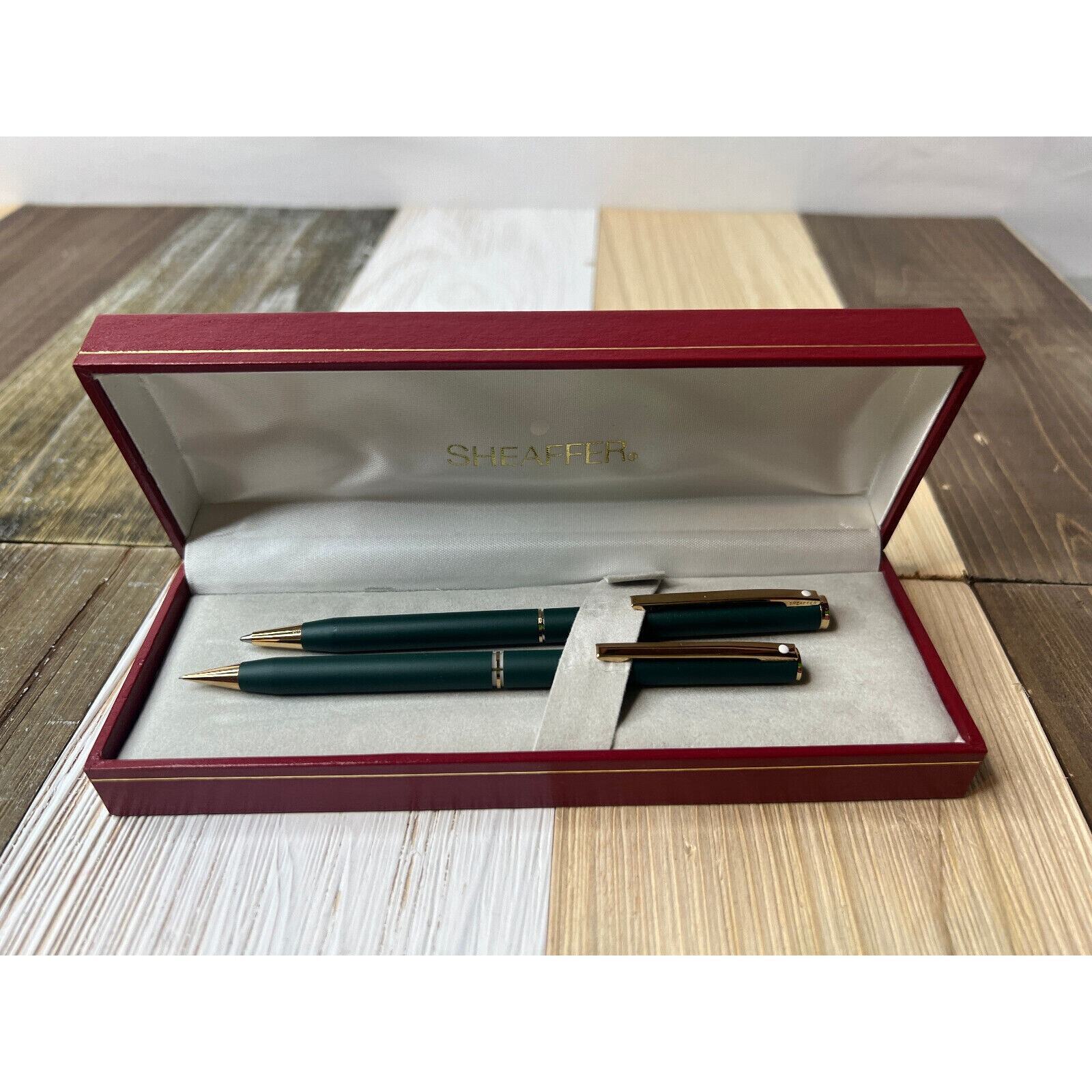 Vintage Sheaffer Fountain Pen and Mechanical Pencil Set .5mm Green